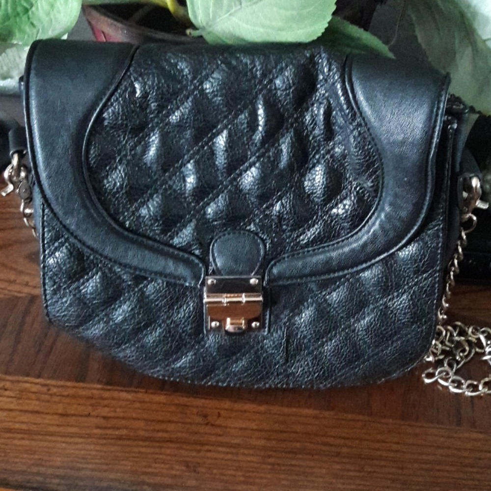 Purse with gold chain